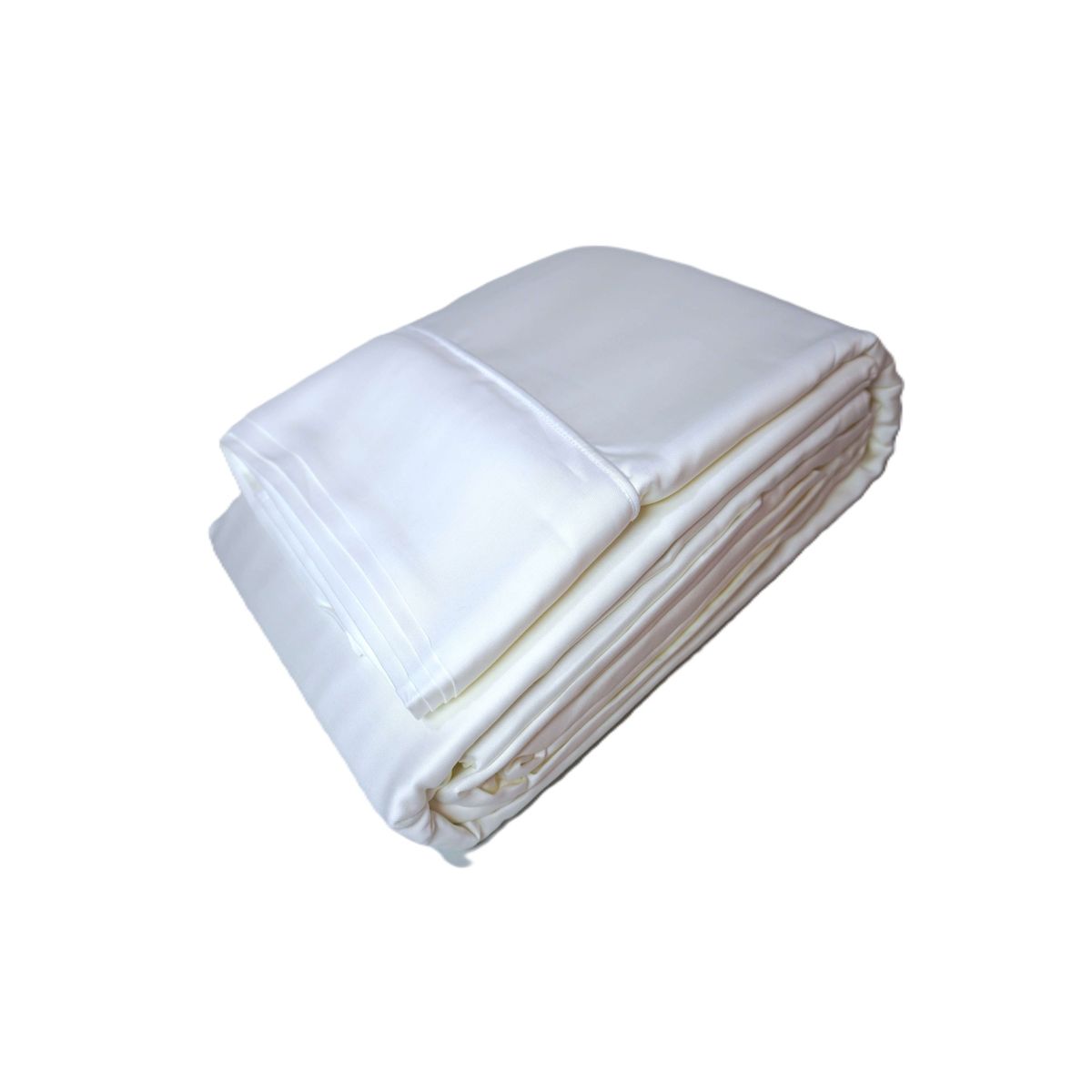 GENERICO - Sabanas Bambu SUPER KING con 2FUNDAS 100% Lyocell 300 hilos Sgreen/Blanco