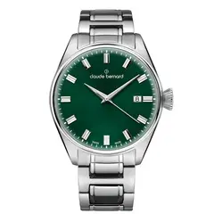 CLAUDE BERNARD - Reloj Classic Acero Esfera Verde Hombre