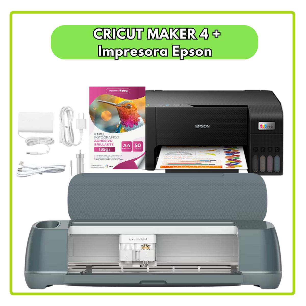 CRICUT - KIT Cricut Maker 4 Verde Salvia 10 ORT