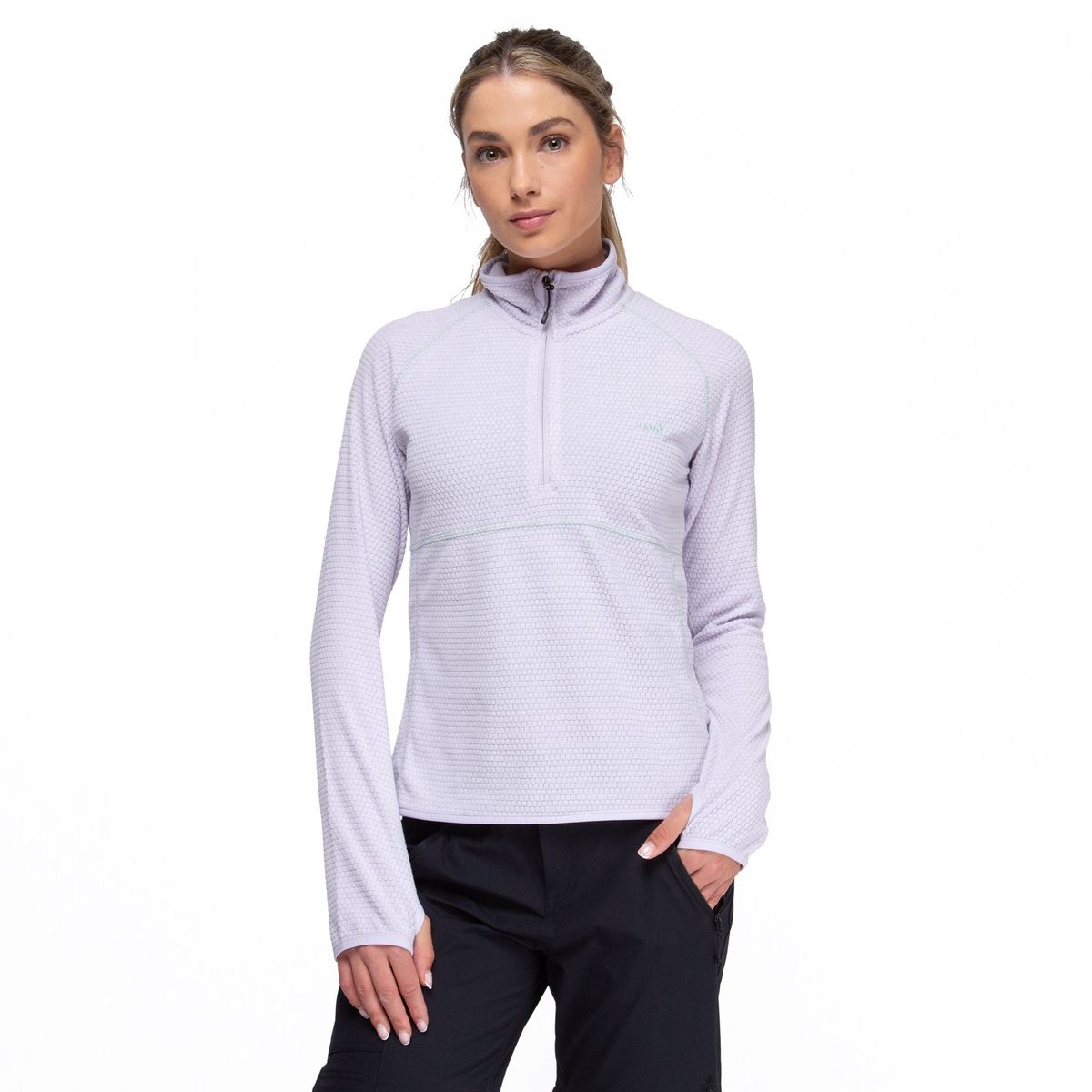 KANO - Poleron Mujer Nano Fleece Lila Claro Kano Tineo Deportivo