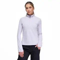 KANO - Poleron Mujer Nano Fleece Lila Claro Tineo Deportivo