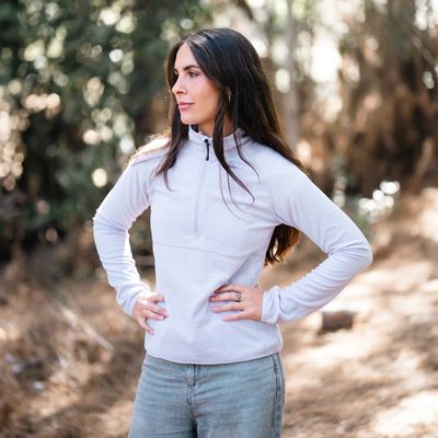 Imagen 2 del producto Poleron Mujer Nano Fleece Lila Claro Tineo Deportivo