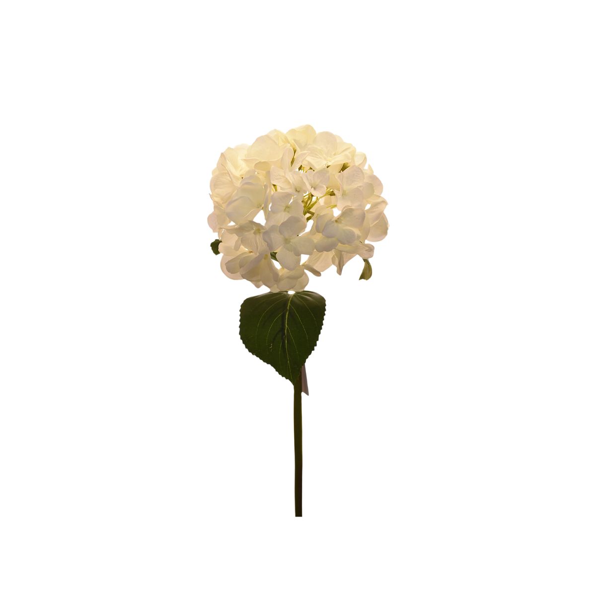 VADELL - Flor de Hortensia artificial color blanco de 52 cm