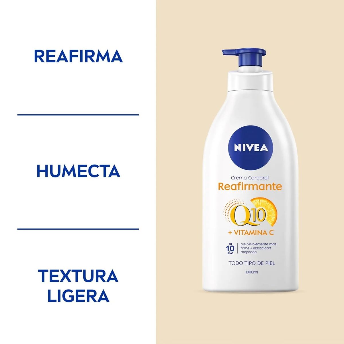 NIVEA - Nivea Crema Corporal Reafirmante Q10 1000ml