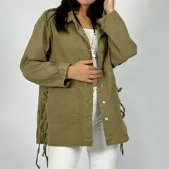 ARRAKASTA - Chaqueta larga de mezclilla
