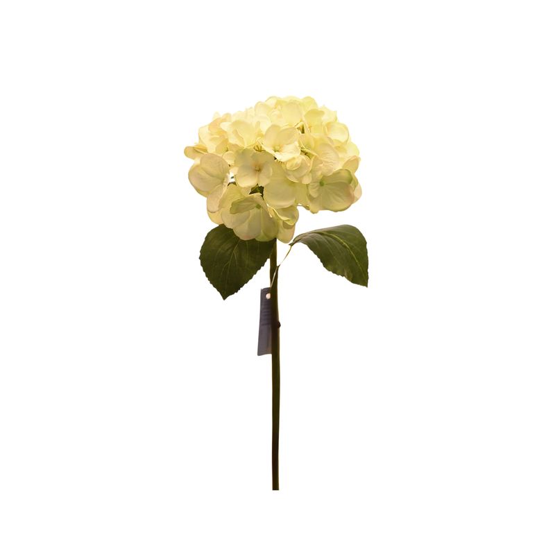 VADELL - Flor de Hortensia artificial  color crema de 52 cm