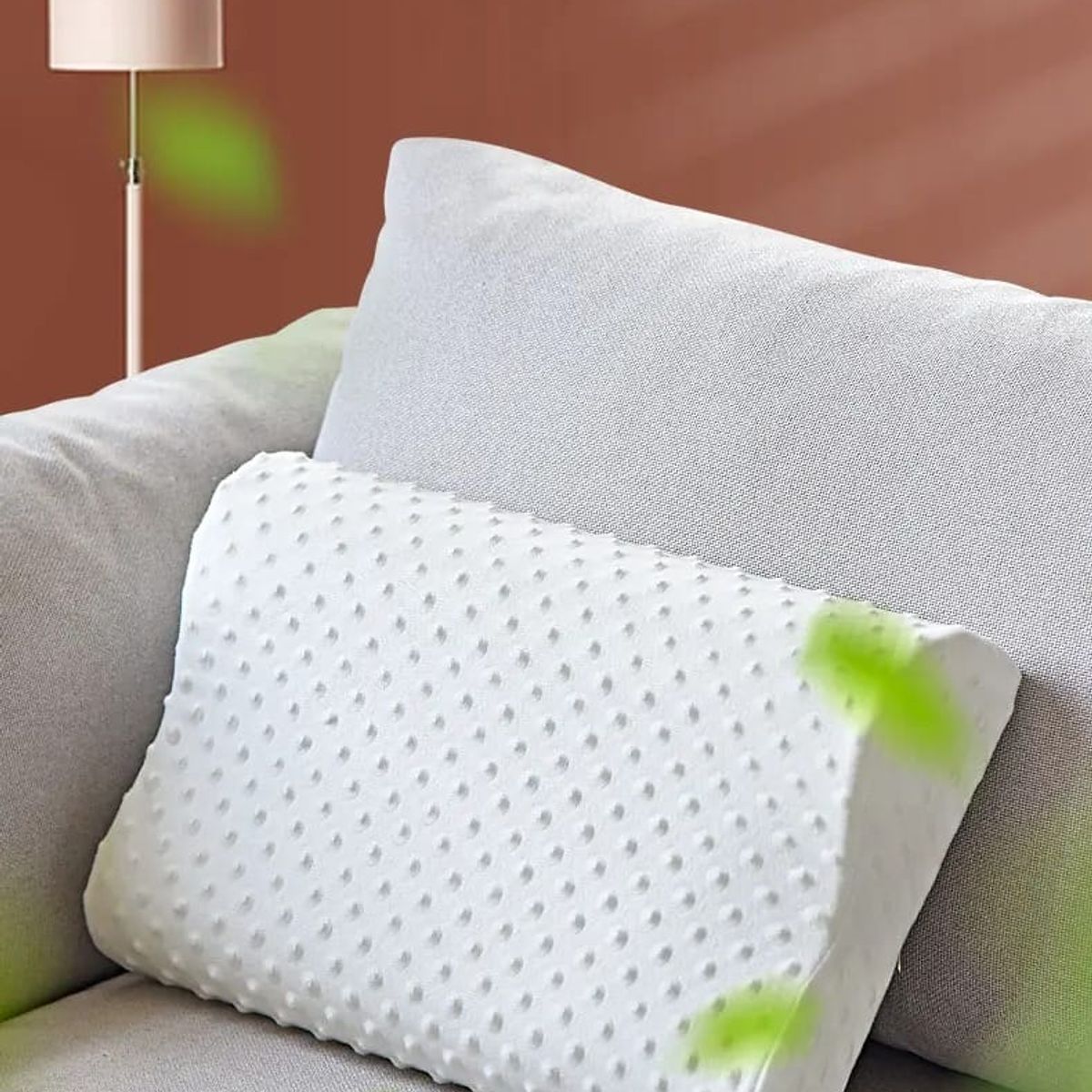 GENERICO - Almohadas cervical viscoelastica pack x2