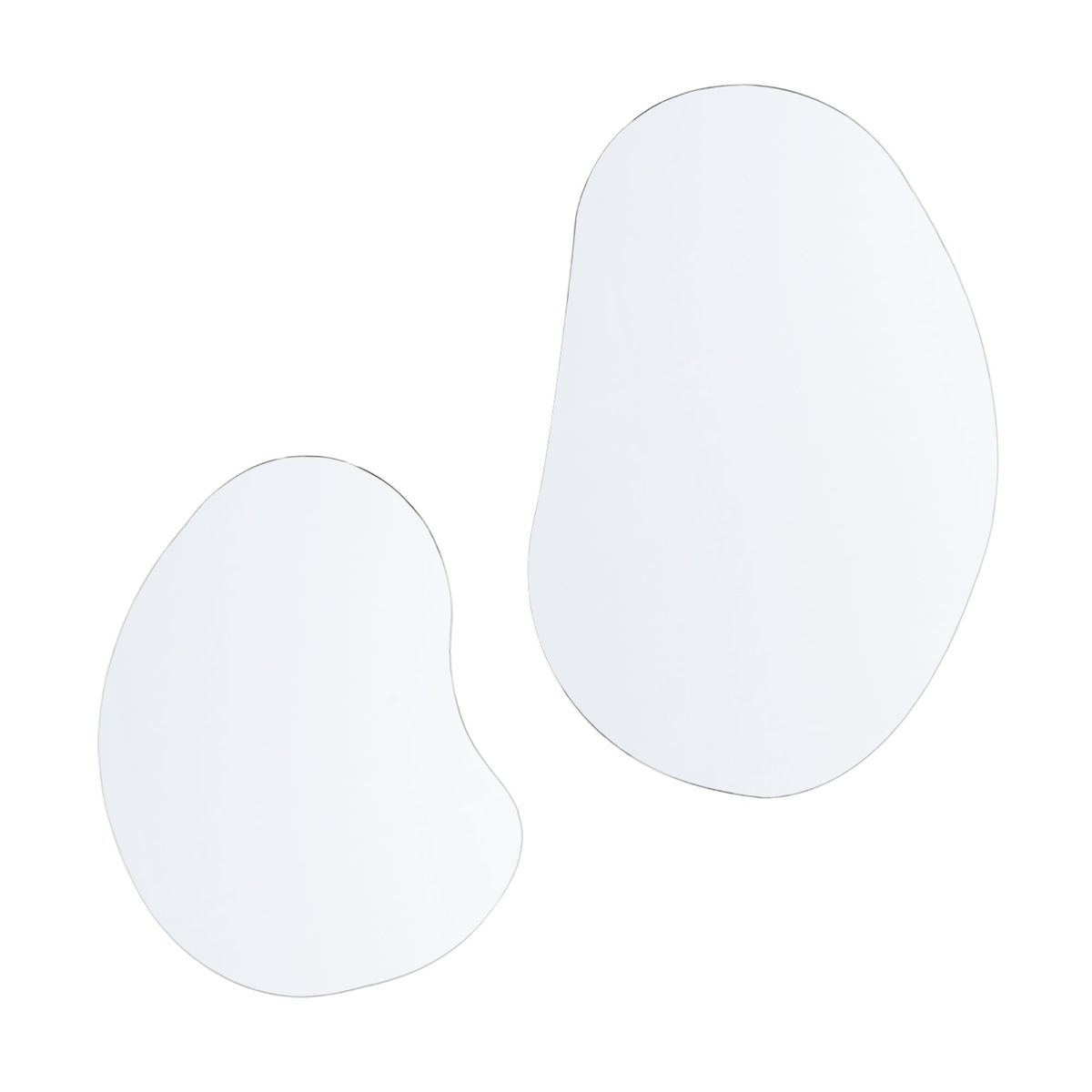 FMFURNITURE - Set 2 Espejos Forma Irregular  80.5x53.5x1.9 cm