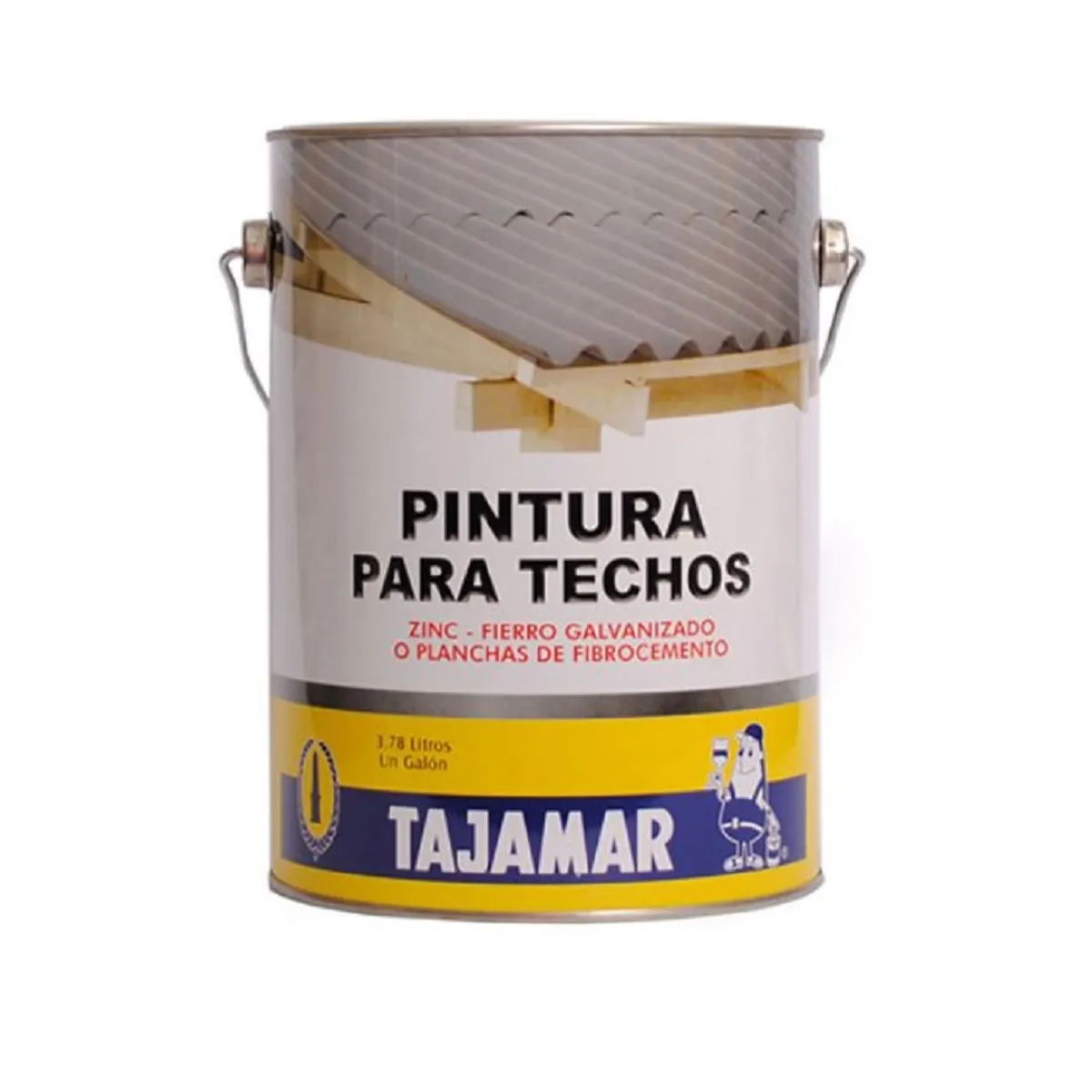 TAJAMAR - PINTURA TECHOS NEGRO BASE AGUA TAJAMAR 1GL