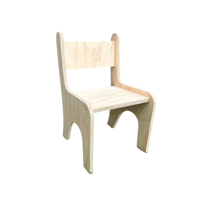 GENERICO - Silla Infantil De Madera Ideal Para Jardín O El Hogar