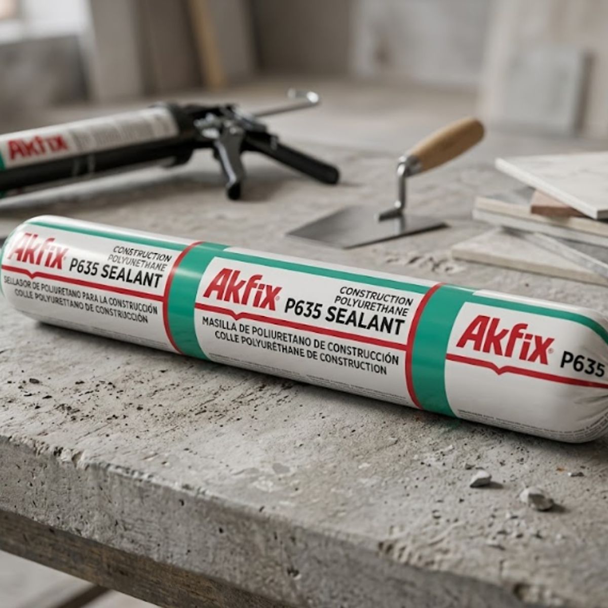 AKFIX - Sellador de Poliuretano 600 Ml. blanca P635 Akfix