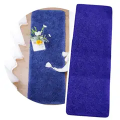 GENERICO - Alfombra Peluds - Bajada de Cama - Pasilleras 50x150cm Azul