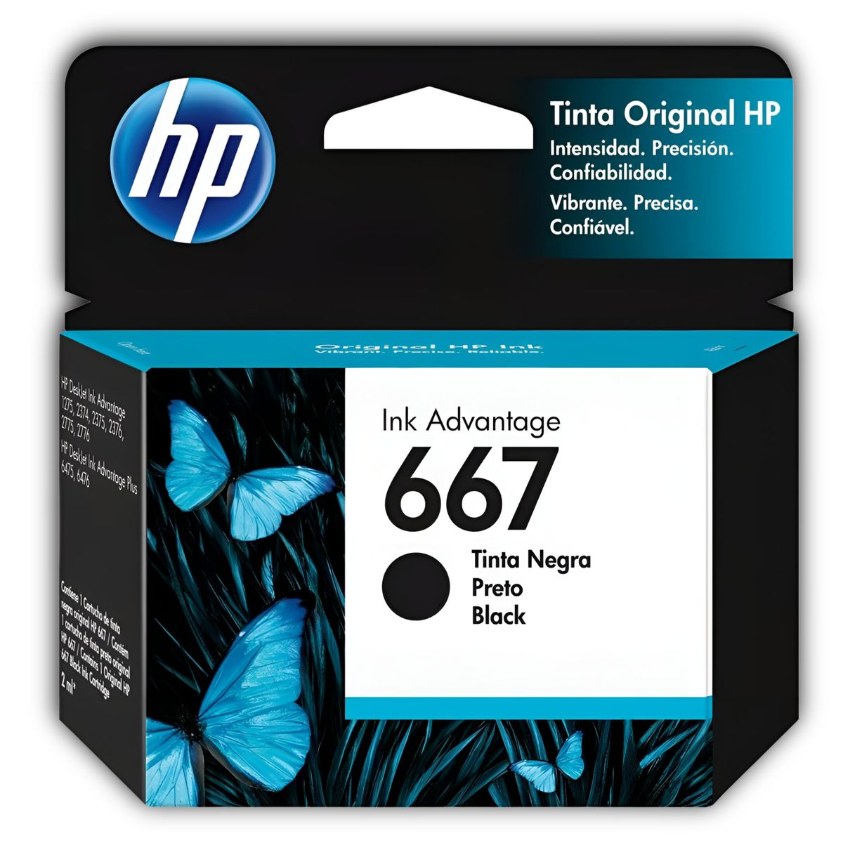 HP - Tinta HP 667 Negra Cartridge Original 3YM79AL 2 ML Black
