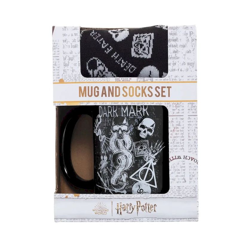 PYRAMID INTERNATIONAL - Set Tazon y Calcetines Harry Potter Dark Arts  Hombre
