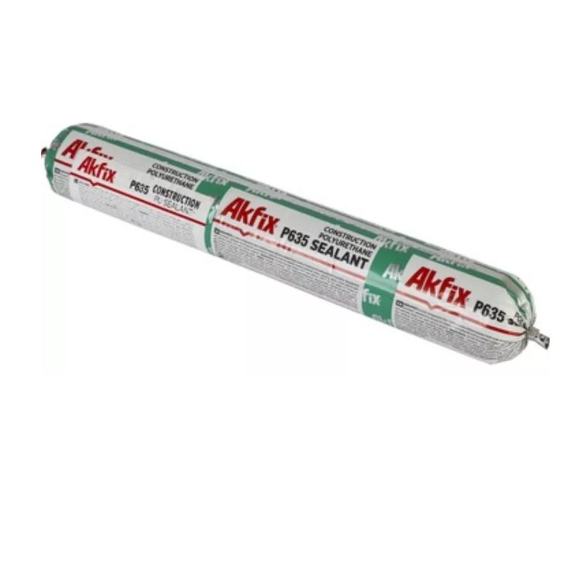 AKFIX - Silicona-sellador P635 Akfix Poliuretano 600 Ml. negro
