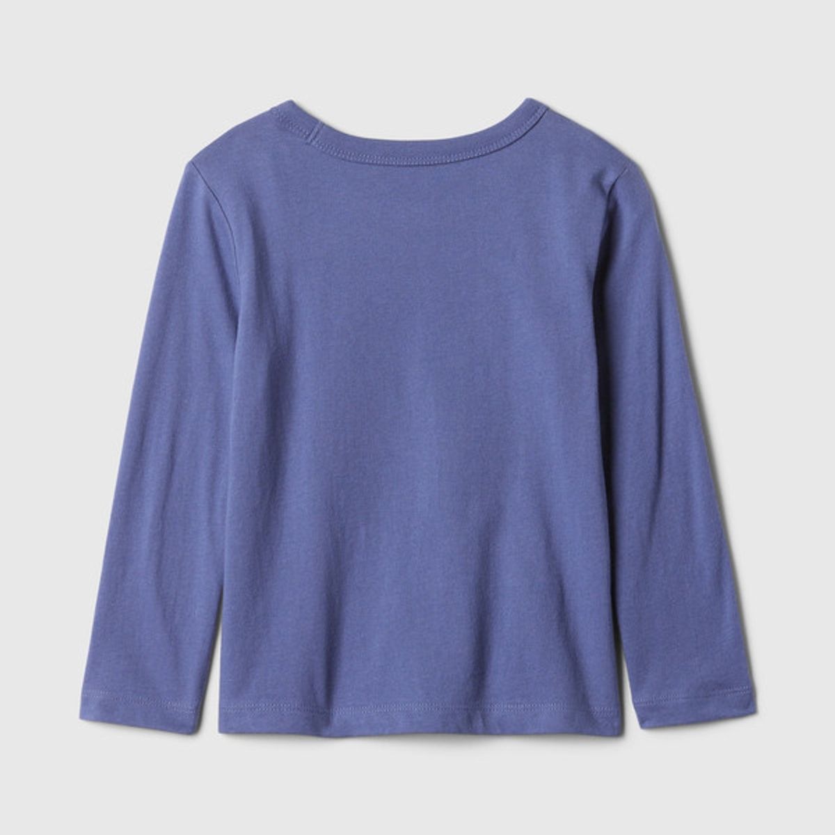 GAP - Polera Hombre Gráfica Manga Larga Azul GAP