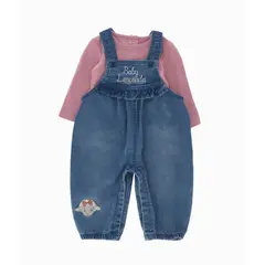 LIMONADA - Jardinera recién nacida denim celeste
