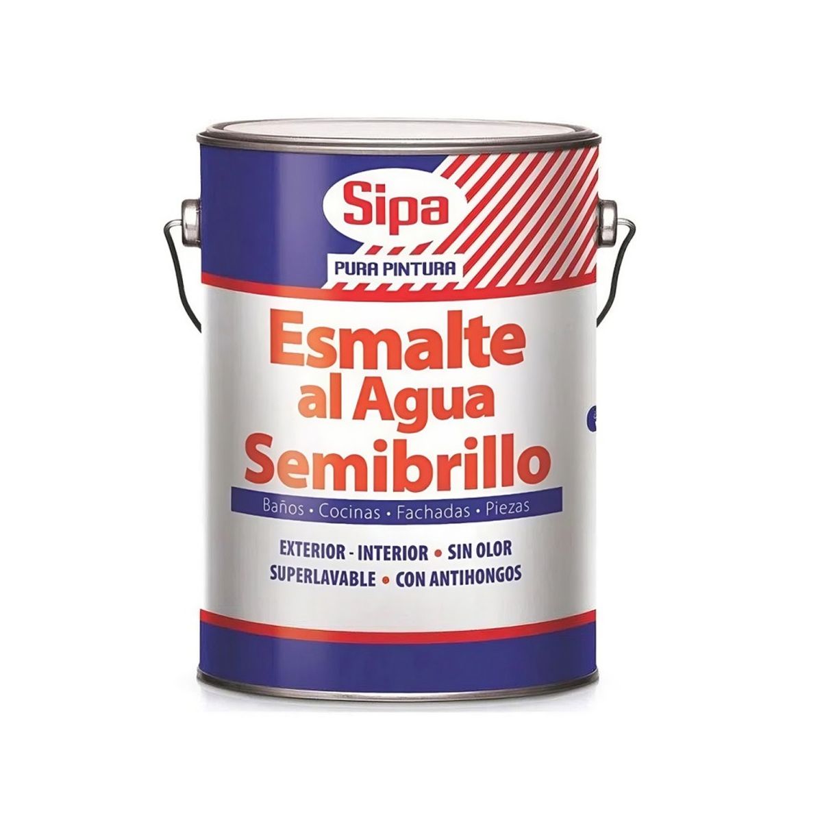 SIPA - ESMALTE AL AGUA SEMIBRILLO BLANCO SIPA GL.