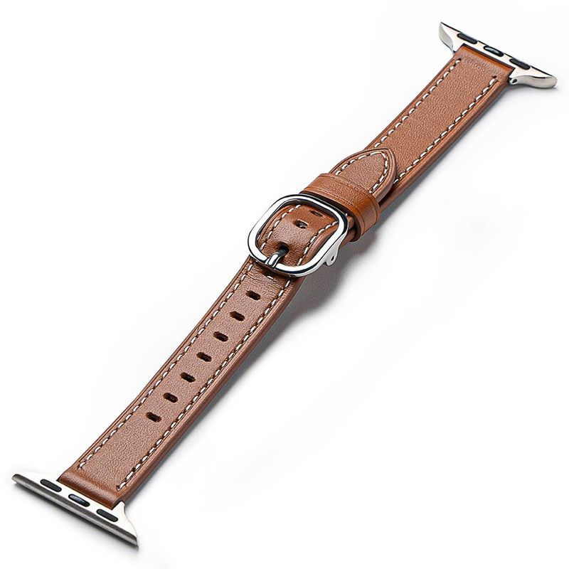 GENERICO - Correa Ringke Para Apple Watch 38 40 41 42mm Cuero Café