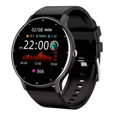 OFERTABKN - Smartwatch Genérica Zl02 Malla Negra De Silicona Y Bisel