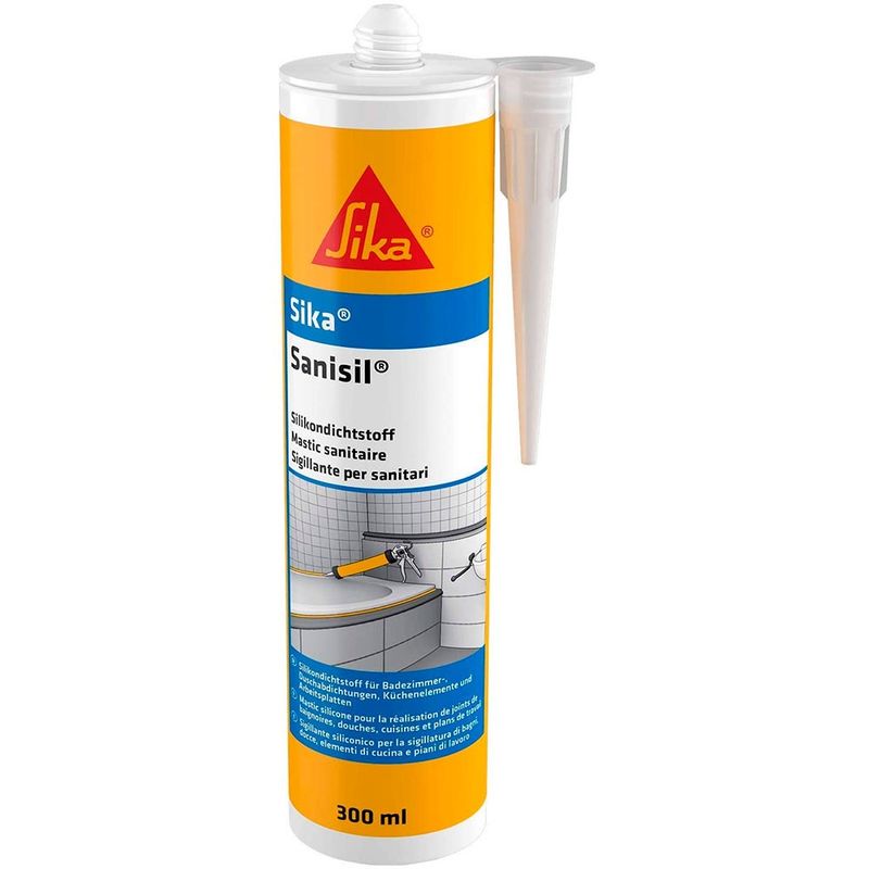 SIKA - SELLADOR BLANCO SIKA PARA JUNTAS SANITARIAS 300ML.