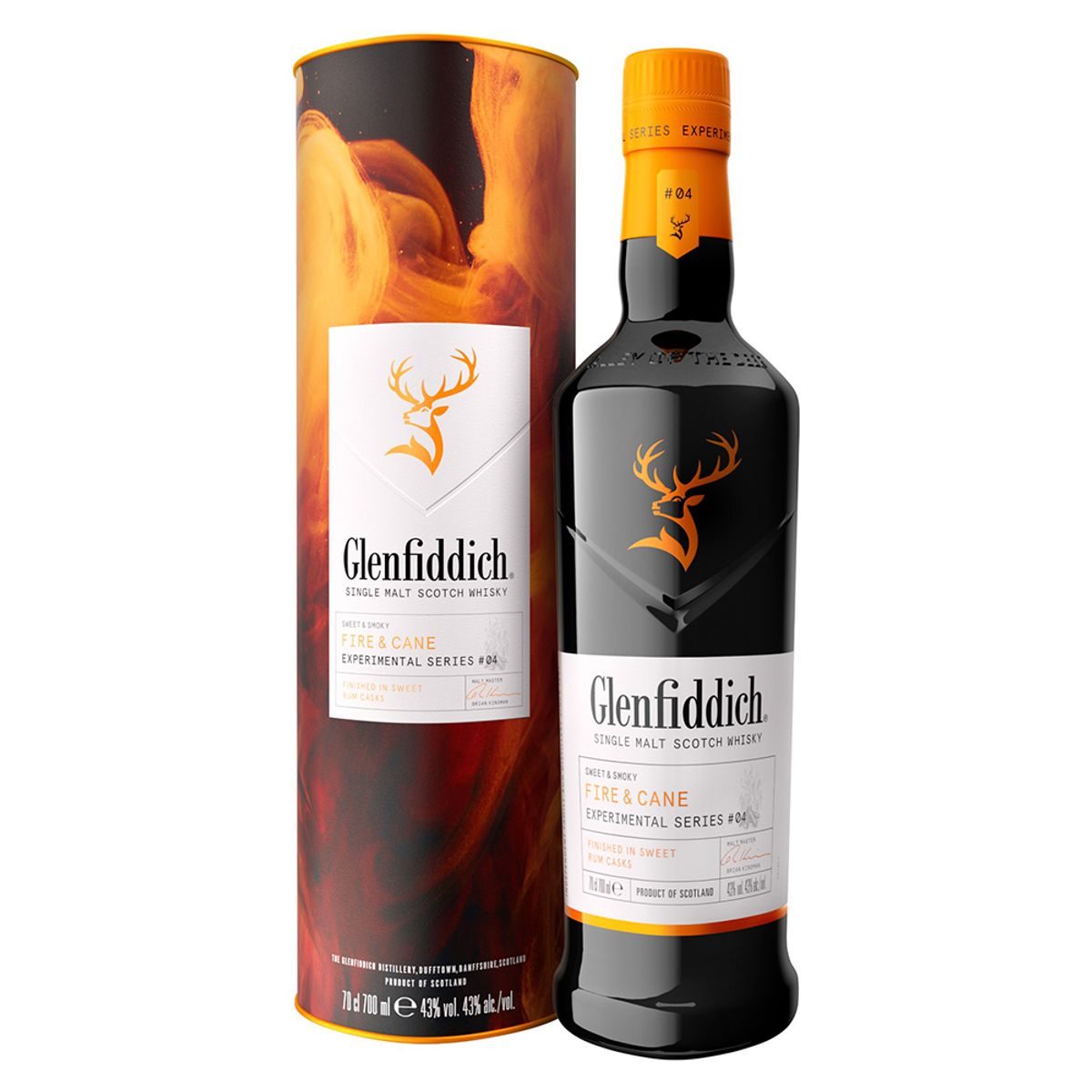 GLENFIDDICH - Whisky Glenfiddich Fire & Cane Single Malt 700cc