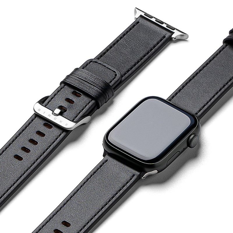 RINGKE - Correa Cuero Ringke Para Apple Watch 44 45 46 49mm Negro