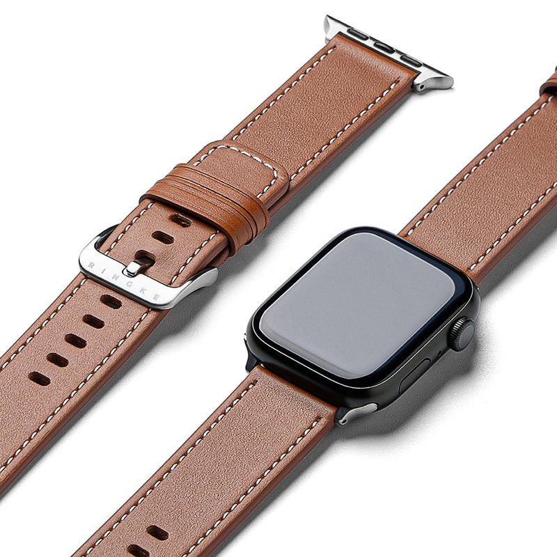 RINGKE - Correa Cuero Ringke Para Apple Watch 44 45 46 49mm Café