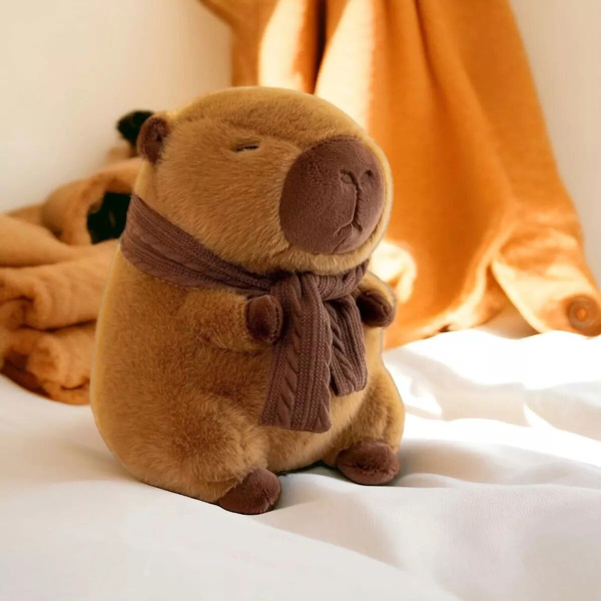 GENERICO - Peluche Capibara Con Bufanda Adorable 40cm