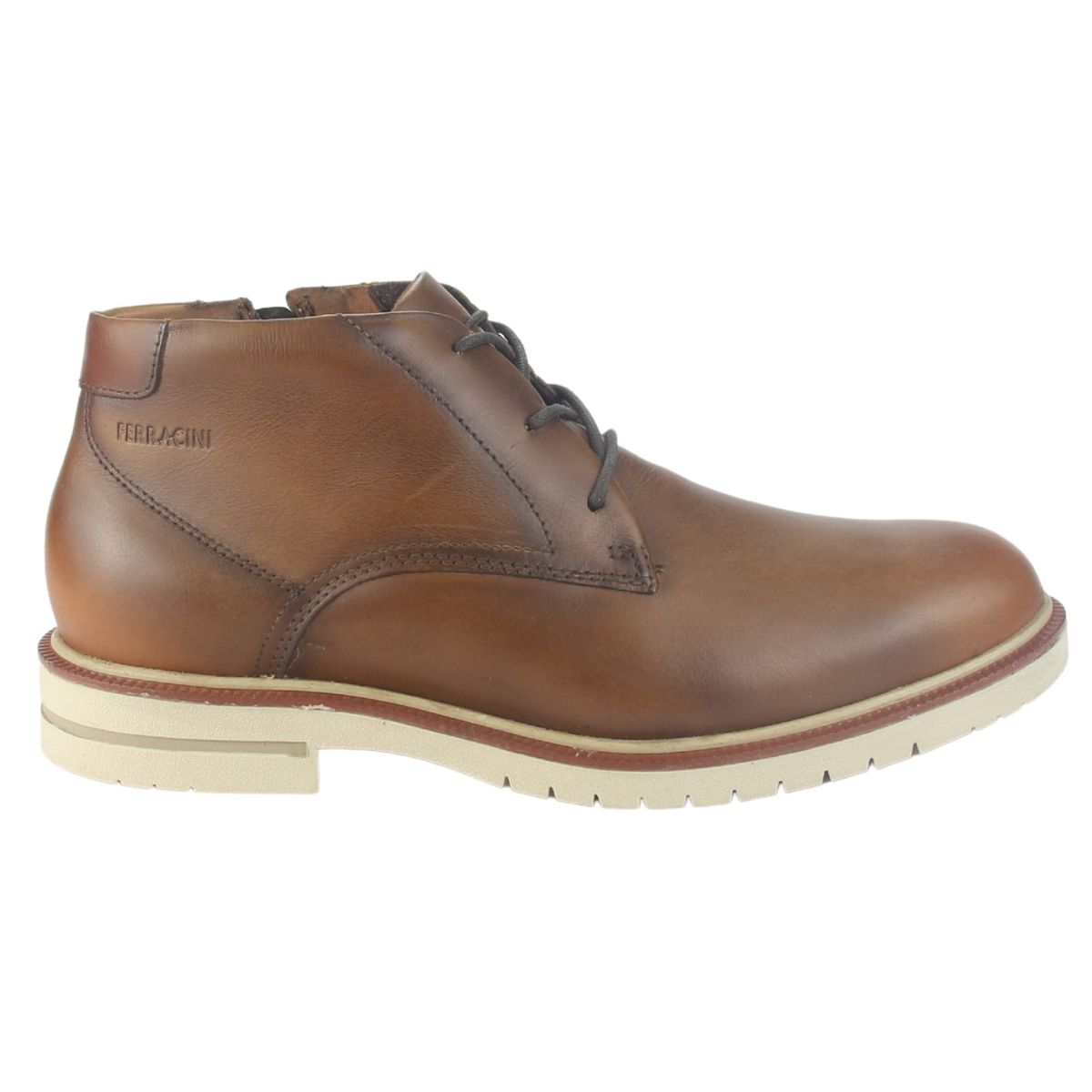 FERRACINI - Botin Hombre Café Claro Casual Ferracini 5437