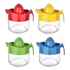 GENERICO - Exprimidor-limon-frutas-manual-300ml-con-recipiente-vidrio