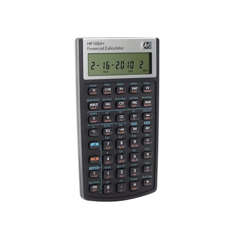 GENERICO - Calculadora financiera HP 10b2+ color negro