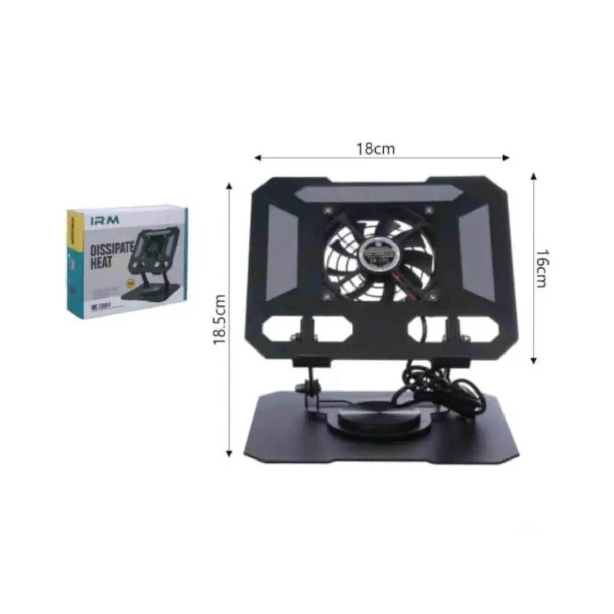 GENERICO - Soporte de Metal Refrigeración Para Tablet Laptop Ventilador