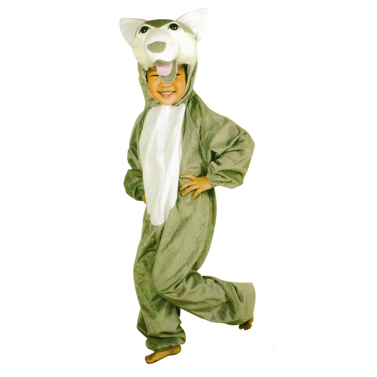 TODODISFRACESCHILE - Disfraz Lobo Deluxe Talla 7 a  8 años