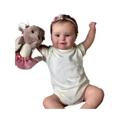 DANWEILE - Muñeca Bebé reborn de silicona 50cm