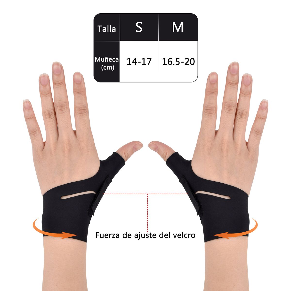 KOKILA - Férula Dedo Pulgar Izquierda M Inmovilizador Artritis