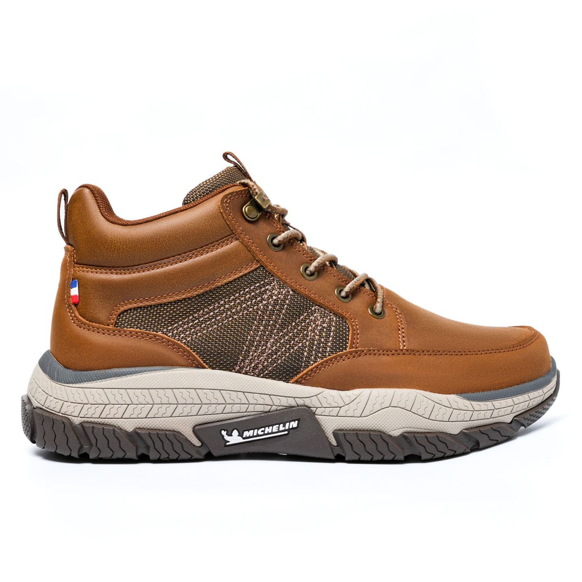 MICHELIN FOOTWEAR - Zapatilla Botín Urban Casual Hombre Café Camel Michelin Df08