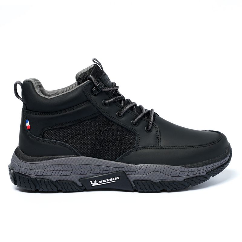 MICHELIN FOOTWEAR - Botín Caña Alta Hombre Negro Gris Michelin Df08