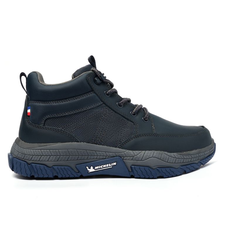Zapatilla Botín Casual Urbano Hombre Azul Michelin Df08