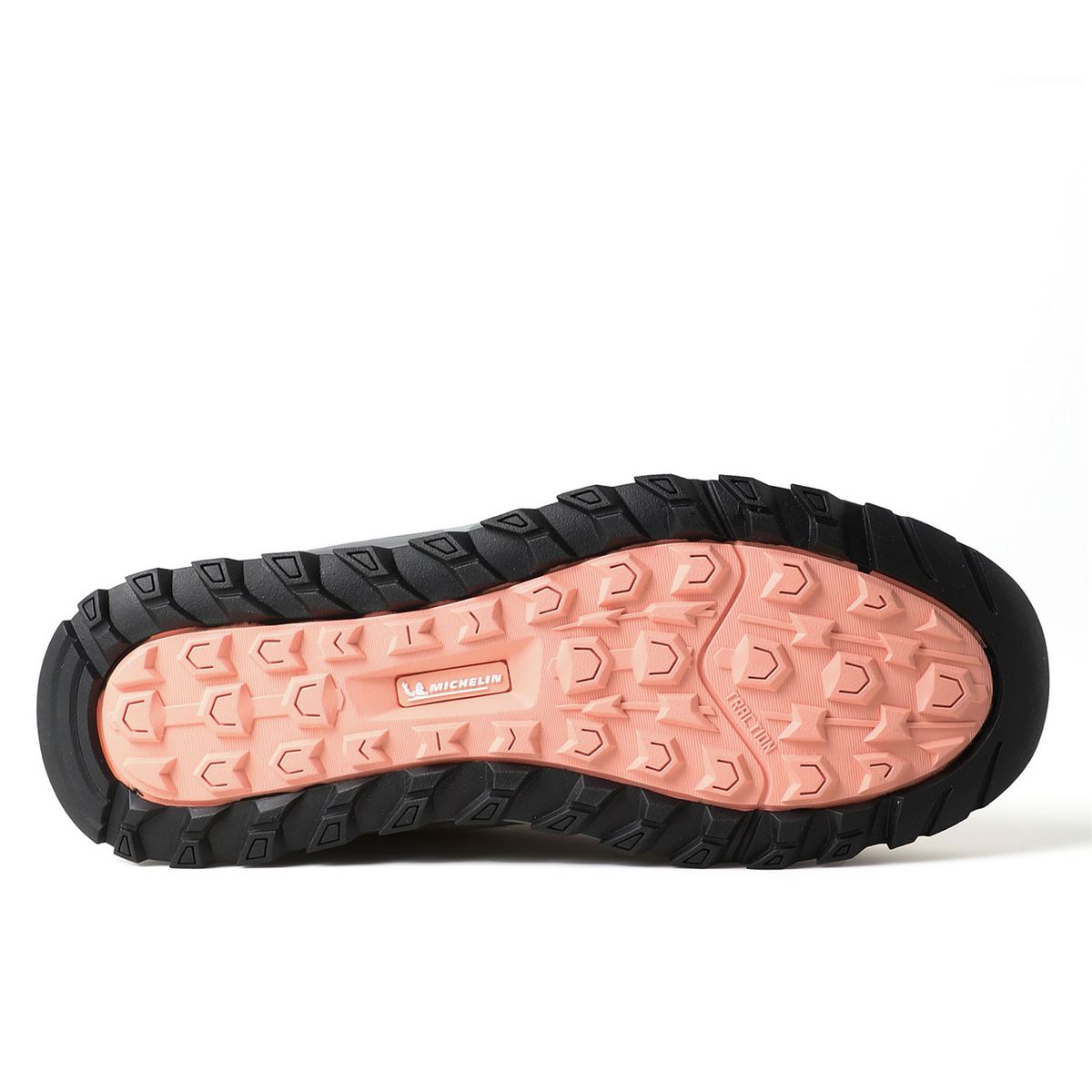 MICHELIN FOOTWEAR - Zapatilla Botín Senderismo Mujer Beige Rosa Michelin Dr09