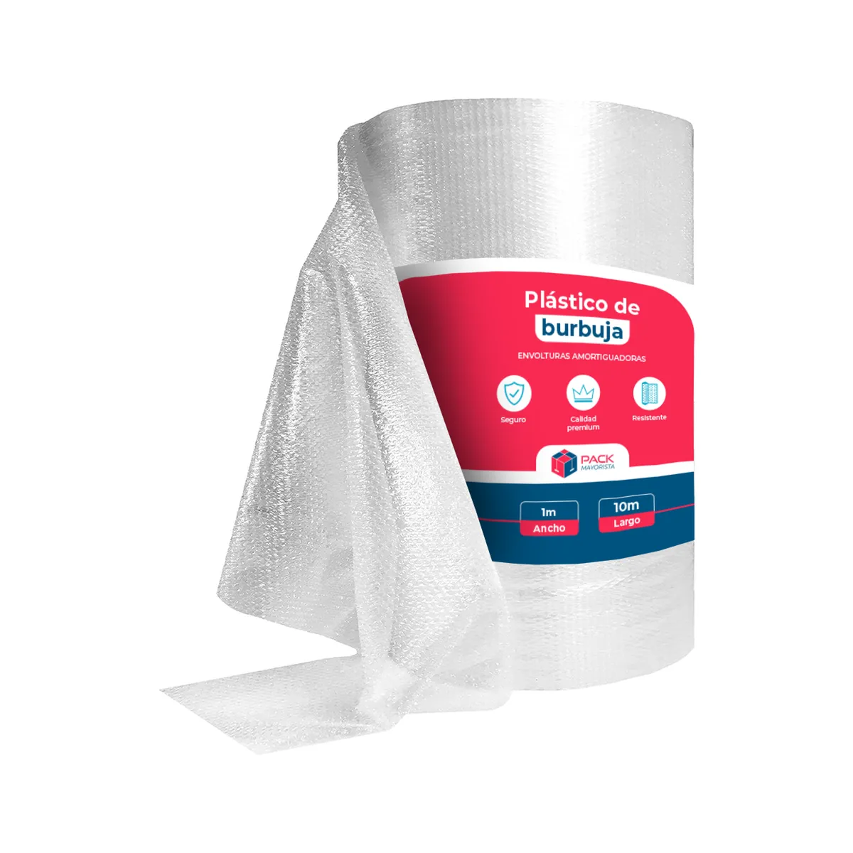 GENERICO - Rollo Plastico Burbuja 10m1m Pack Mayorista