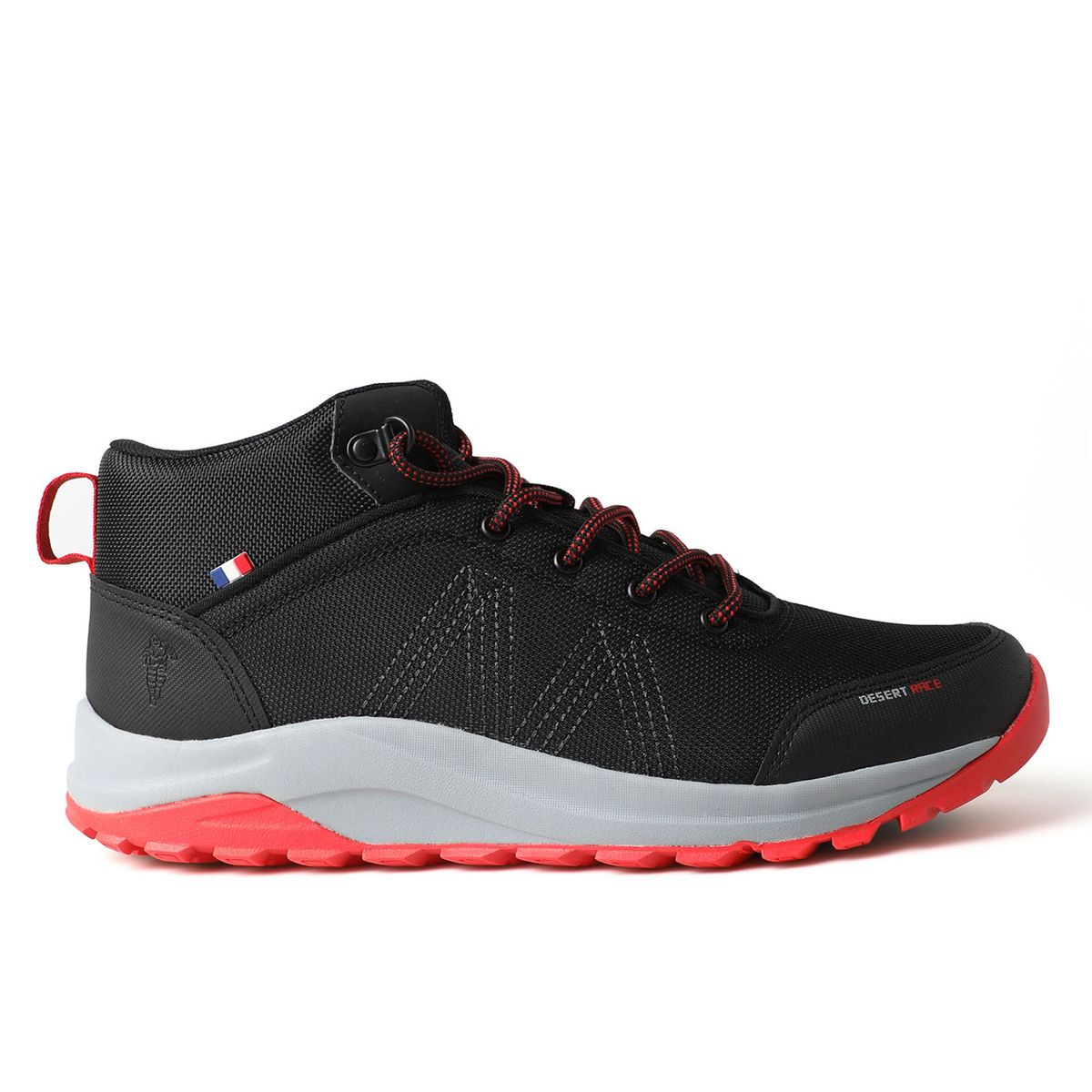 MICHELIN FOOTWEAR - Zapatilla Botín Senderismo Hombre Negro Rojo Michelin Dr37