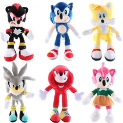 DANWEILE - Peluche Figura de Sonic the Hedgehog 28cm 6 piezas