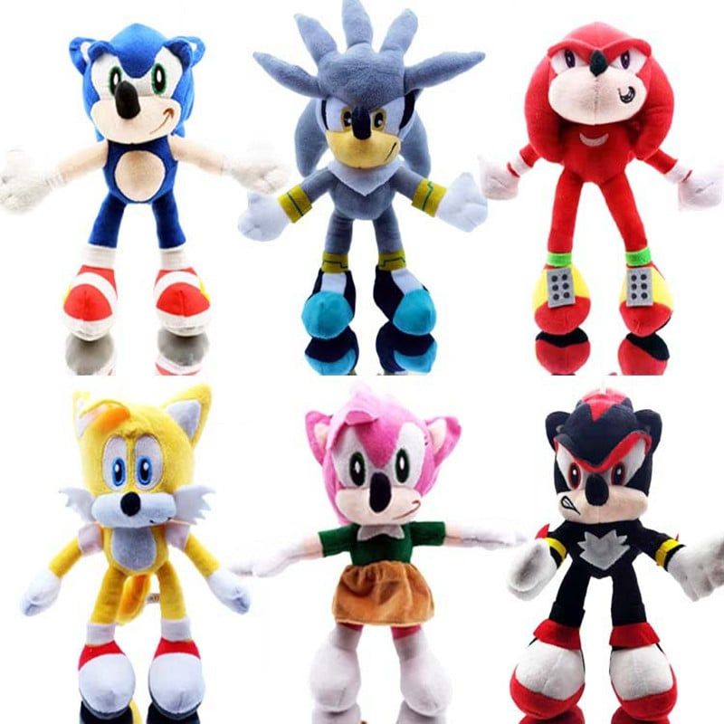 DANWEILE - Set de 6 peluches Sonic the Hedgehog 20cm.