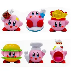 DANWEILE - 6 modelos de dibujos animados de figuras Gourmet Star Kirby