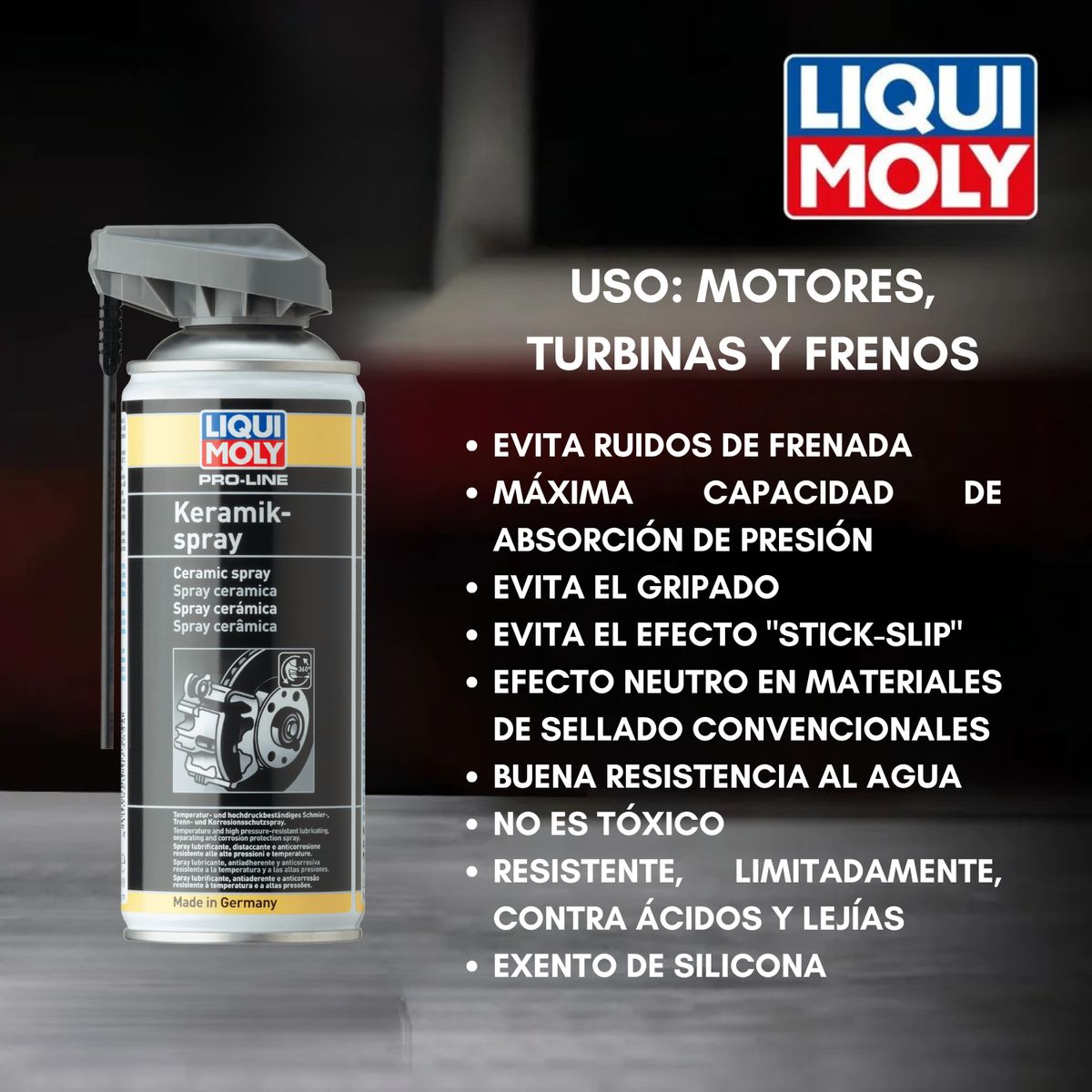 LIQUI MOLY - Spray Lubricante Ceramico Liqui Moly Keramikpaste 400ml