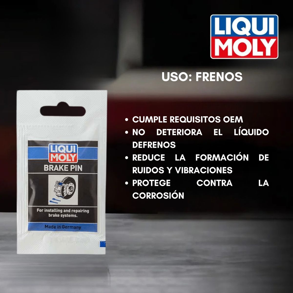 LIQUI MOLY - Lubricante Montaje Frenos Pasador Liqui Moly Brake Pin 5 G