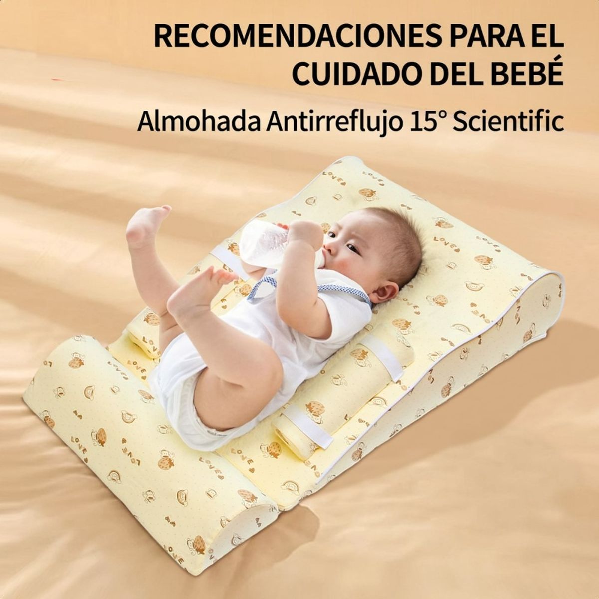 U BUY - Cojín Almohada Anti-reflujo Para Bebé 54cm