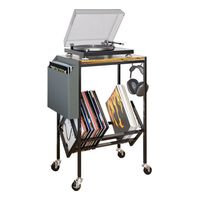 Mesa De Soporte Tocadiscos Y Almacenamiento De Vinilos