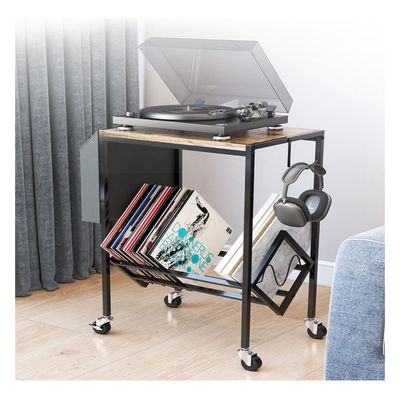 Imagen 2 del producto Mesa De Soporte Tocadiscos Y Almacenamiento De Vinilos
